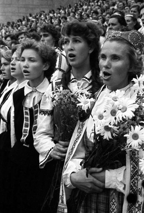 Dziesmu svētki 1960. gadā. Foto - Dominiks Gedzjuns...