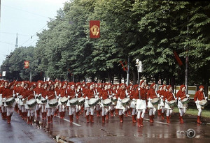 1973 год. Рига. Улица Ленина. 7-й Праздник Песни и танца, посвященный
