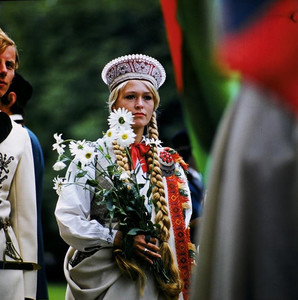 1973 год. Рига. Tautumeita Dziesmu svētkos (Дочь народа на Празднике п