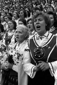 Dziesmu svētki 1960. gadā. Foto - Dominiks Gedzjuns...