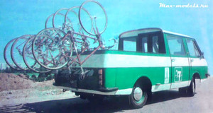 РАФ 2909, пикап для обслуживаний соревнований по велоспорту 1979г.