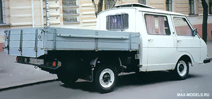 РАФ 3311, 0,75-т грузовик с двухрядной кабиной 1989г.