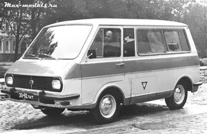 РАФ 2204, 11-местный электромобиль 1975г.