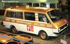 РАФ 2907, автомобиль сопровождения олимпийского огня 1979г.