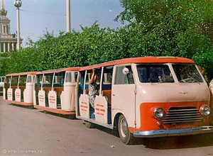 РАФ 980/979 Рига, пассажирский автопоезд 1959г.