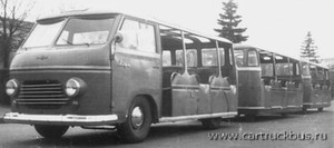 РАФ 980/979 Рига, пассажирский автопоезд 1959г.