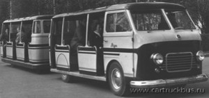 РАФ 980/979 Рига, пассажирский автопоезд 1959г.
