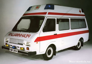 РАФ 2914, санитарный реанимационный автомобиль 1989г